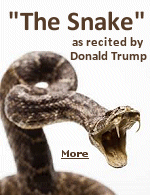 Donald Trump recites the lyrics to ''The Snake'' to warn his rally audiences about what is happening in Europe.
